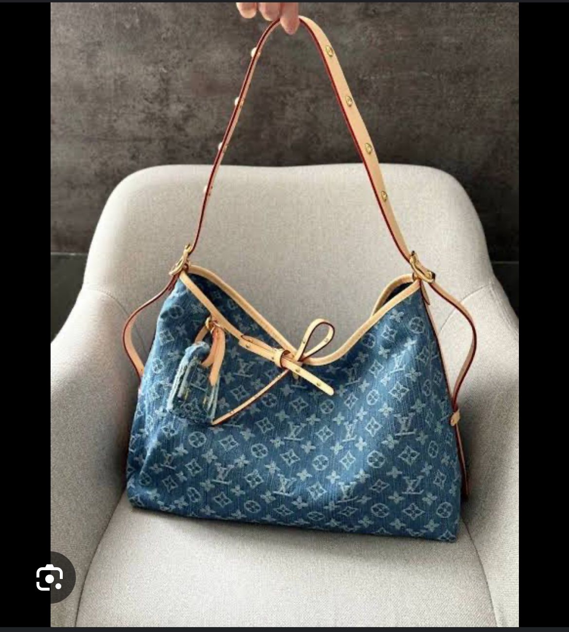 Louis Vuitton Carry All MM Denim Bag