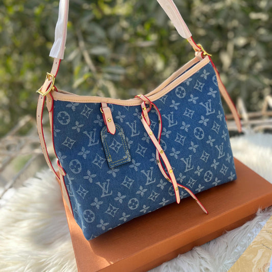 Louis Vuitton Carry All MM Denim Bag