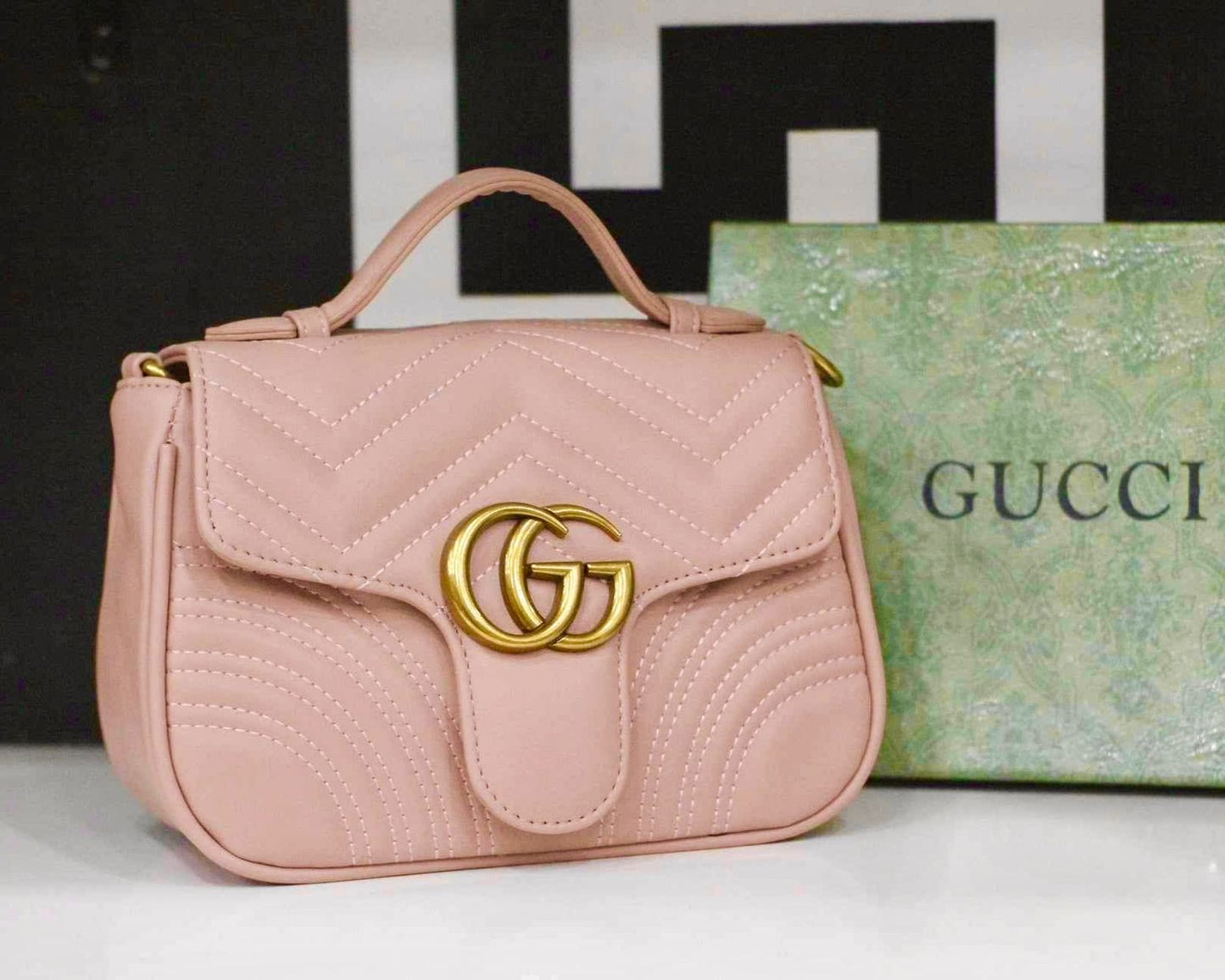 GUCCI GG MARMONT MINI TOP HANDLE BAG